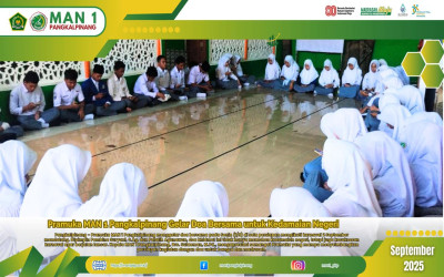 Pramuka MAN 1 Pangkalpinang Gelar Doa Bersama untuk Kedamaian Negeri