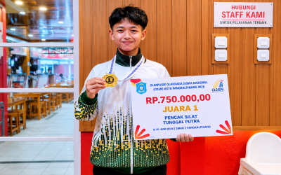 Sabet Emas O2SN Kota Pangkalpinang 2026, Raihan Dwi Muzakki Harumkan Nama MAN 1 Pangkalpinang