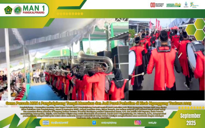 Gema Persada MAN 1 Pangkalpinang Tampil Memukau dan Jadi Pusat Perhatian di Kirab Nganggung Tuatunu 2025