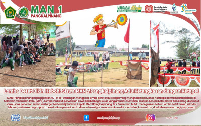 Lomba Betet Bikin Heboh! Siswa MAN 1 Pangkalpinang Adu Ketangkasan dengan Ketapel