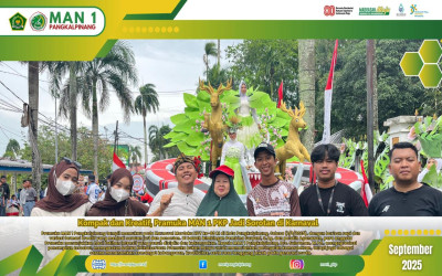 Kompak dan Kreatif, Pramuka MAN 1 PKP Jadi Sorotan di Karnaval