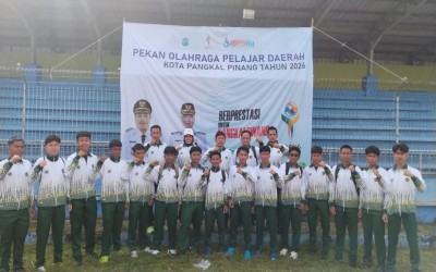 Kontingen MAN 1 Pangkalpinang Tampil Percaya Diri, Kobarkan Semangat Juang di Pembukaan POPDA 2026