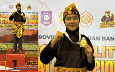 Varisha Adhylia Raih Juara 1 Pencak Silat Tingkat Provinsi di Awal Masuk MAN 1 Pangkalpinang