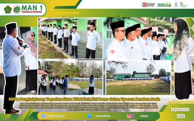 MAN 1 Pangkalpinang Tegaskan Siswa Tidak Ikut Aksi Demo dalam Upacara Bendera Senin